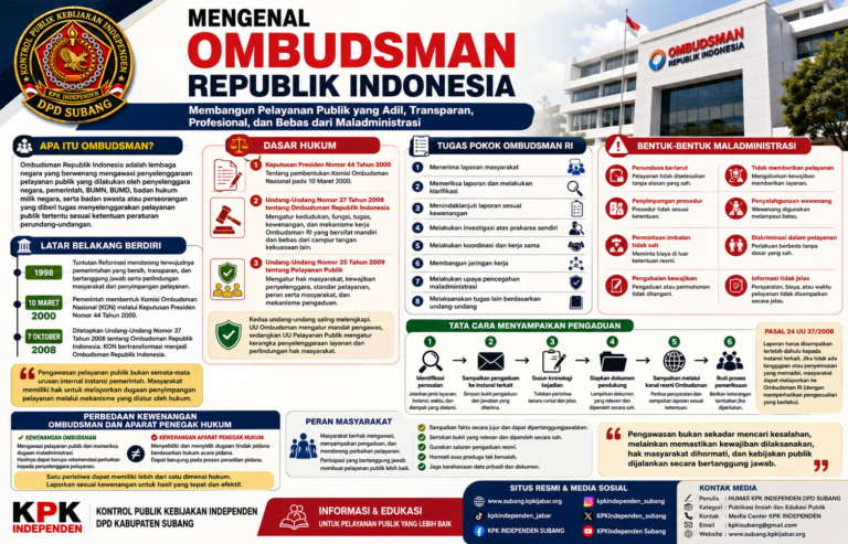 Indonesian Ombudsman Public Service Infographic